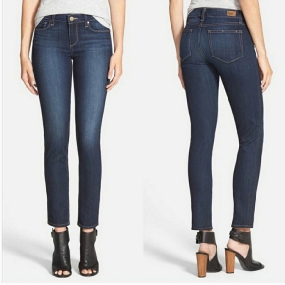 PAIGE Jeans Paige Skyline Ankle Peg Jean In Dean Wash Dark Wash Size 3 Poshmark